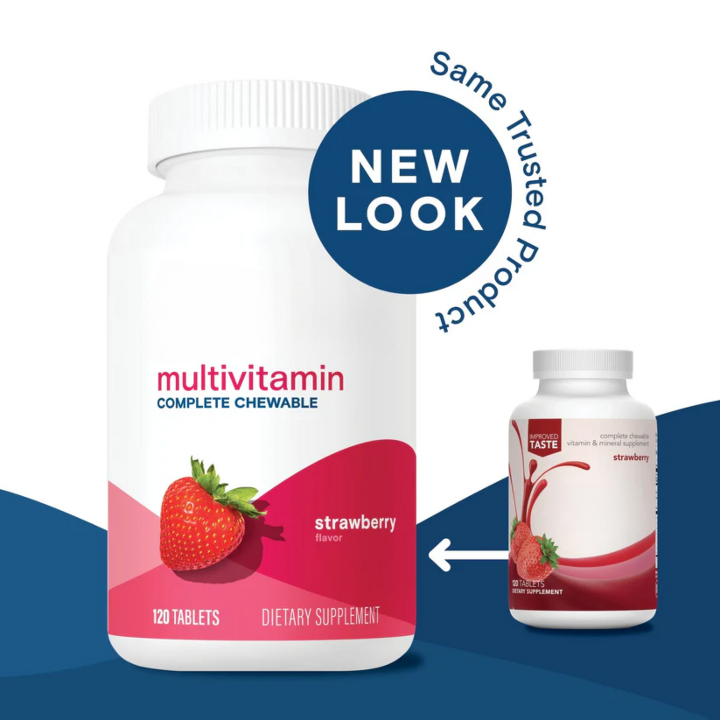 Strawberry Complete Chewable Bariatric Multivitamin