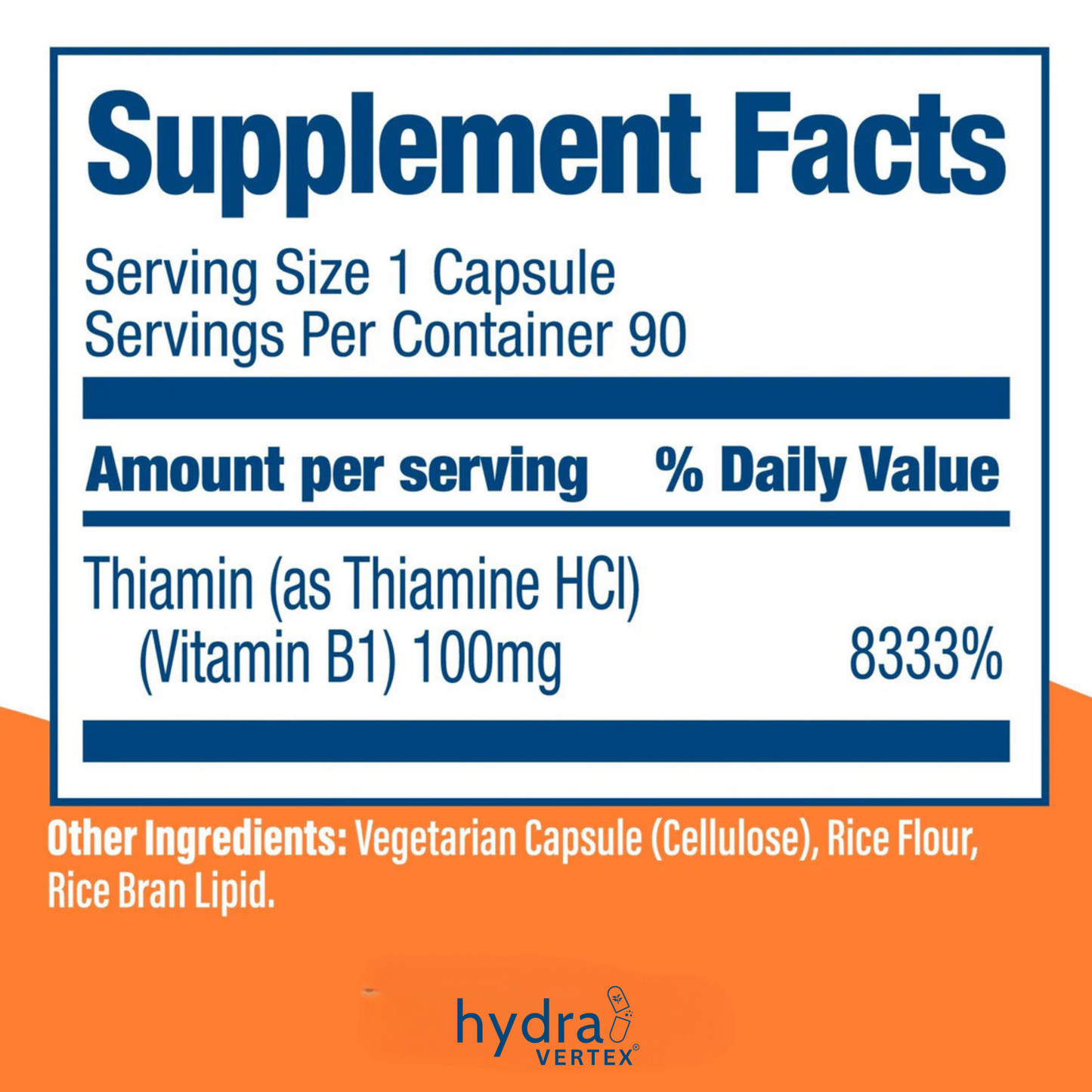 Vitamin B1 (Thiamin) 100 mg